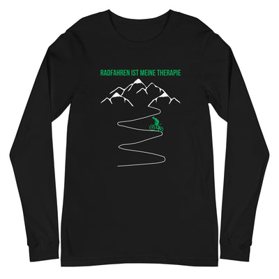 Radfahren ist meine Therapie - Longsleeve (Unisex) fahrrad xxx yyy zzz Black