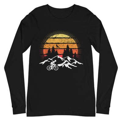 Radfahrer und Sonne Vintage - Longsleeve (Unisex) fahrrad xxx yyy zzz Black