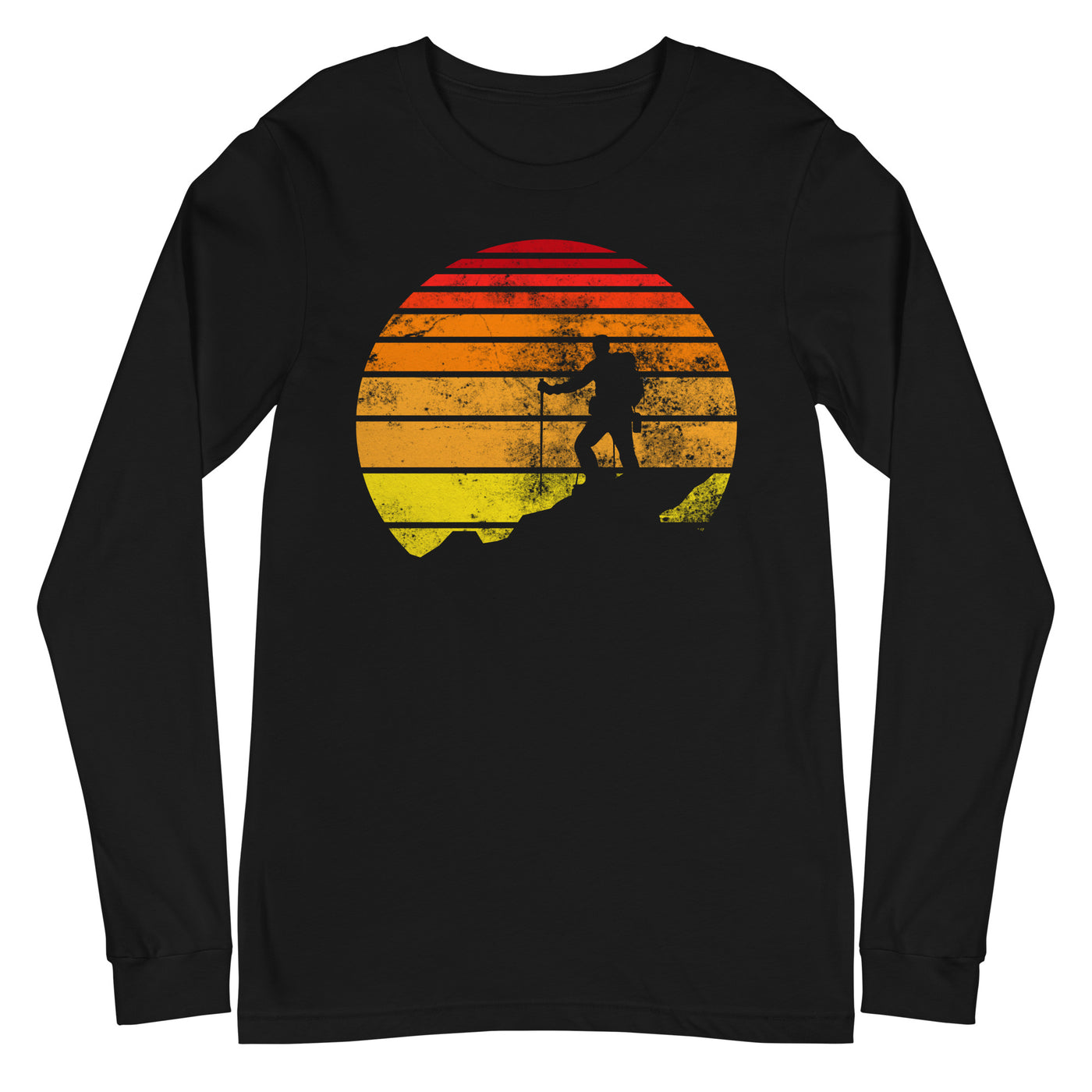 Retro - Wandern - Longsleeve (Unisex) wandern xxx yyy zzz Black