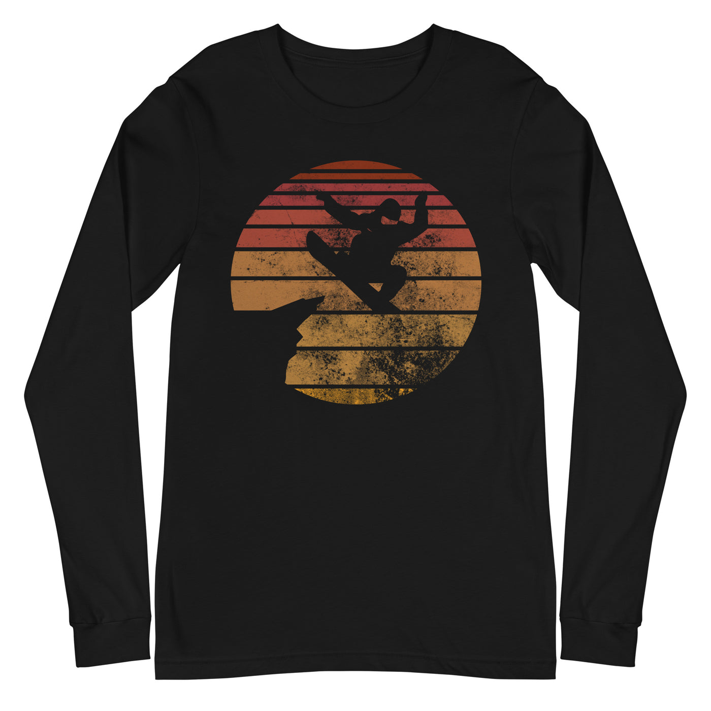 Retro - Snowboarding - Longsleeve (Unisex) snowboarden xxx yyy zzz Black