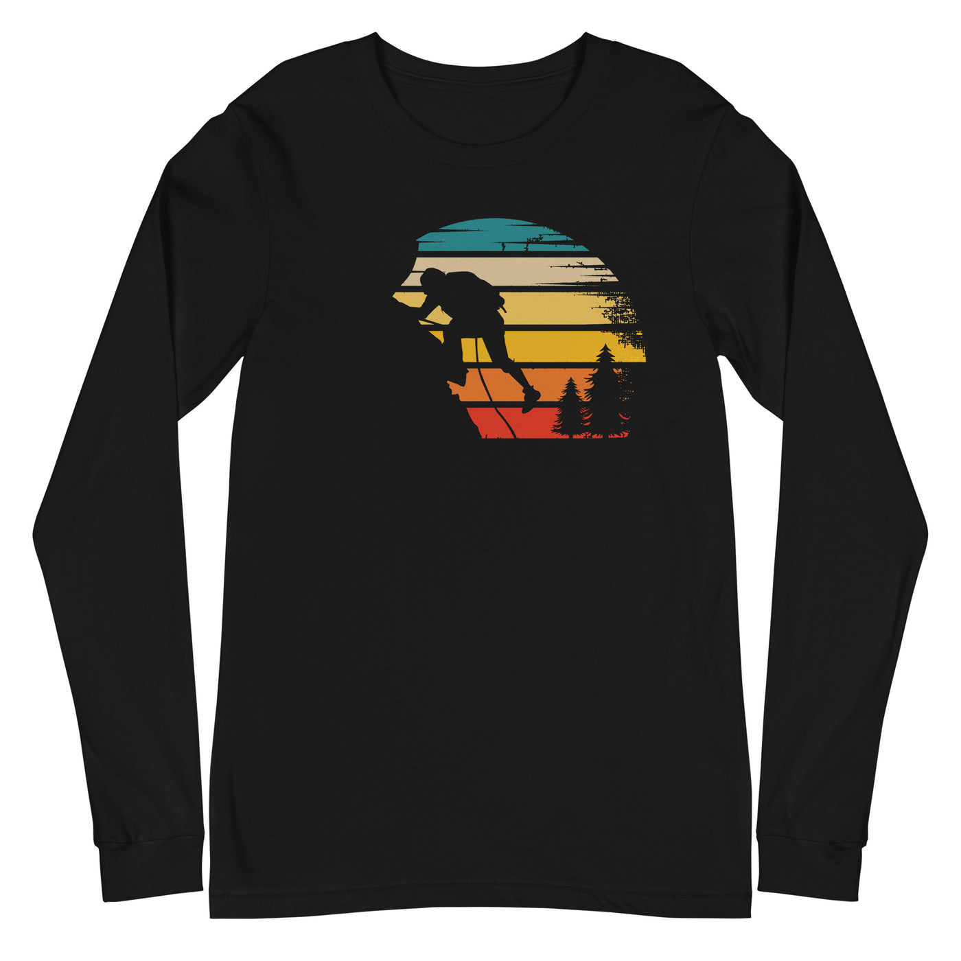 Retro Sonne und Klettern - Longsleeve (Unisex) klettern xxx yyy zzz Black