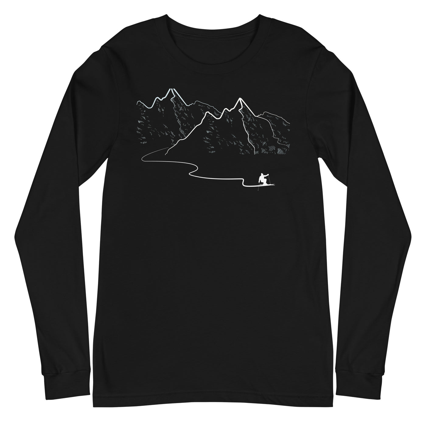 Schifahren - Longsleeve (Unisex) klettern ski xxx yyy zzz Black