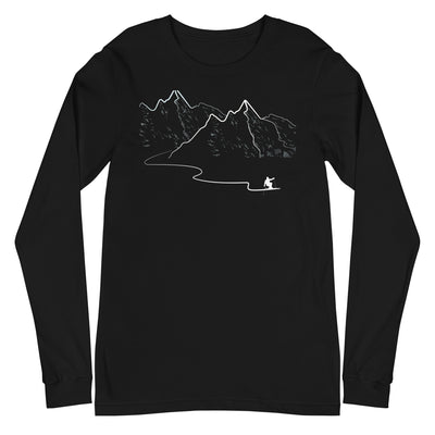 Schifahren - Longsleeve (Unisex) klettern ski xxx yyy zzz Black