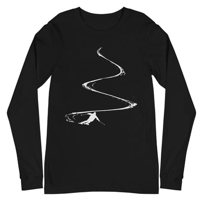 Skibrettln - Longsleeve (Unisex) klettern ski xxx yyy zzz Black