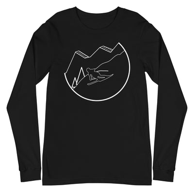 Skifahren - (49) - Longsleeve (Unisex) klettern ski xxx yyy zzz Black