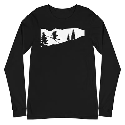 Skifahren - (51) - Longsleeve (Unisex) klettern ski xxx yyy zzz Black