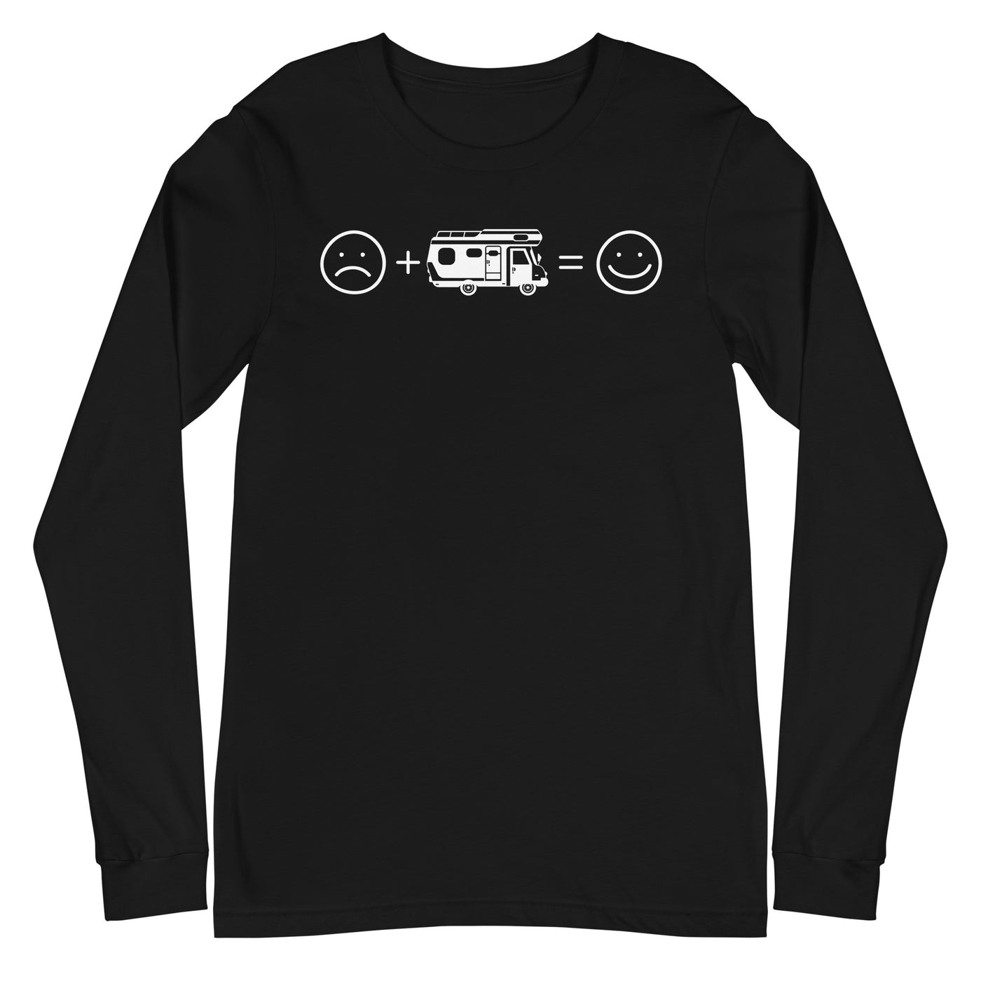 Lächelndes Gesicht und Camping - Longsleeve (Unisex) camping xxx yyy zzz Black