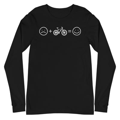 Lächelndes Gesicht und Ebike - Longsleeve (Unisex) e-bike xxx yyy zzz Black