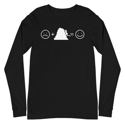 Lächelndes Gesicht und Klettern - Longsleeve (Unisex) klettern xxx yyy zzz Black