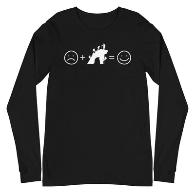 Lächelndes Gesicht und Klettern - Longsleeve (Unisex) klettern xxx yyy zzz Black