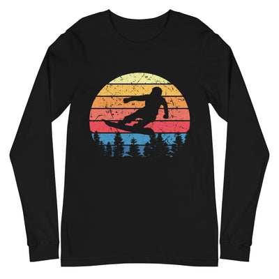 Snowboard Vintage - Longsleeve (Unisex) snowboarden xxx yyy zzz Black