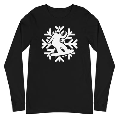 Snowflake - Snowboarding - Longsleeve (Unisex) snowboarden xxx yyy zzz Black