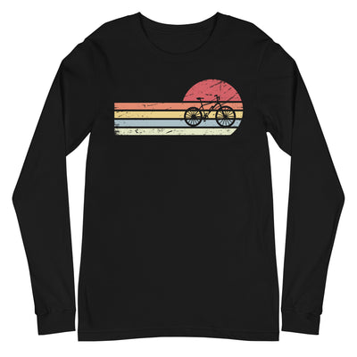 Sonne und Retro Linies - E-Bike - Longsleeve (Unisex) e-bike xxx yyy zzz Black