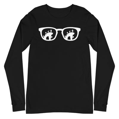 Sonnenbrille und Klettern - Longsleeve (Unisex) klettern xxx yyy zzz Black