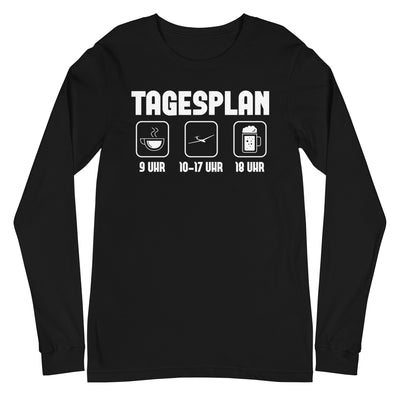 Tagesplan - Longsleeve (Unisex) berge xxx yyy zzz Black