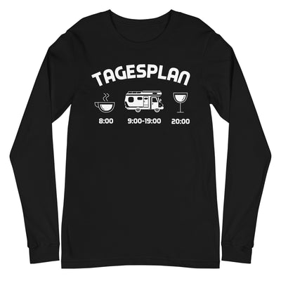 Tagesplan - Longsleeve (Unisex) camping xxx yyy zzz Black