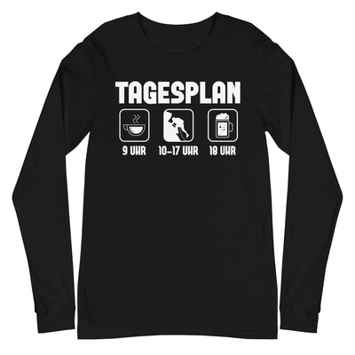 Tagesplan - Longsleeve (Unisex) klettern xxx yyy zzz Black