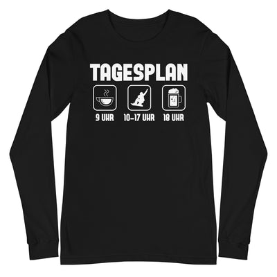 Tagesplan - Longsleeve (Unisex) snowboarden xxx yyy zzz Black