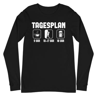 Tagesplan 1 - Longsleeve (Unisex) klettern xxx yyy zzz Black