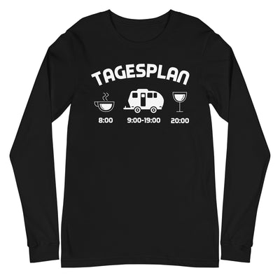 Tagesplan 2 - Longsleeve (Unisex) camping xxx yyy zzz Black