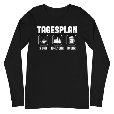 Tagesplan 3 - Longsleeve (Unisex) camping xxx yyy zzz Black