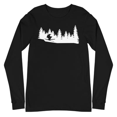 Bäume - Skifahren - Longsleeve (Unisex) klettern ski xxx yyy zzz Black