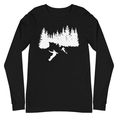 Bäume - Snowboarding - Skifahren - Longsleeve (Unisex) klettern ski xxx yyy zzz Black