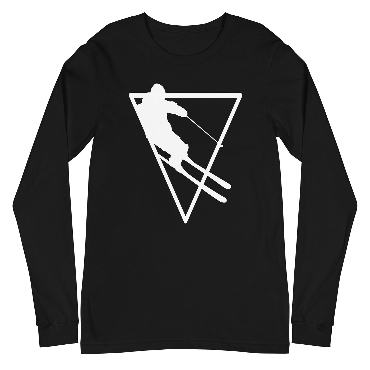 Dreieck - Skifahren - Longsleeve (Unisex) klettern ski xxx yyy zzz Black