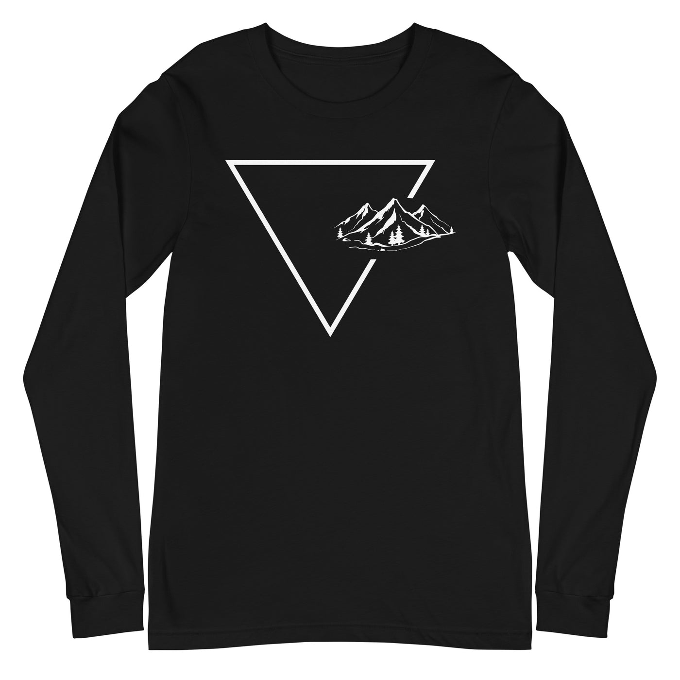 Dreieck 1 und Berge - Longsleeve (Unisex) berge xxx yyy zzz Black