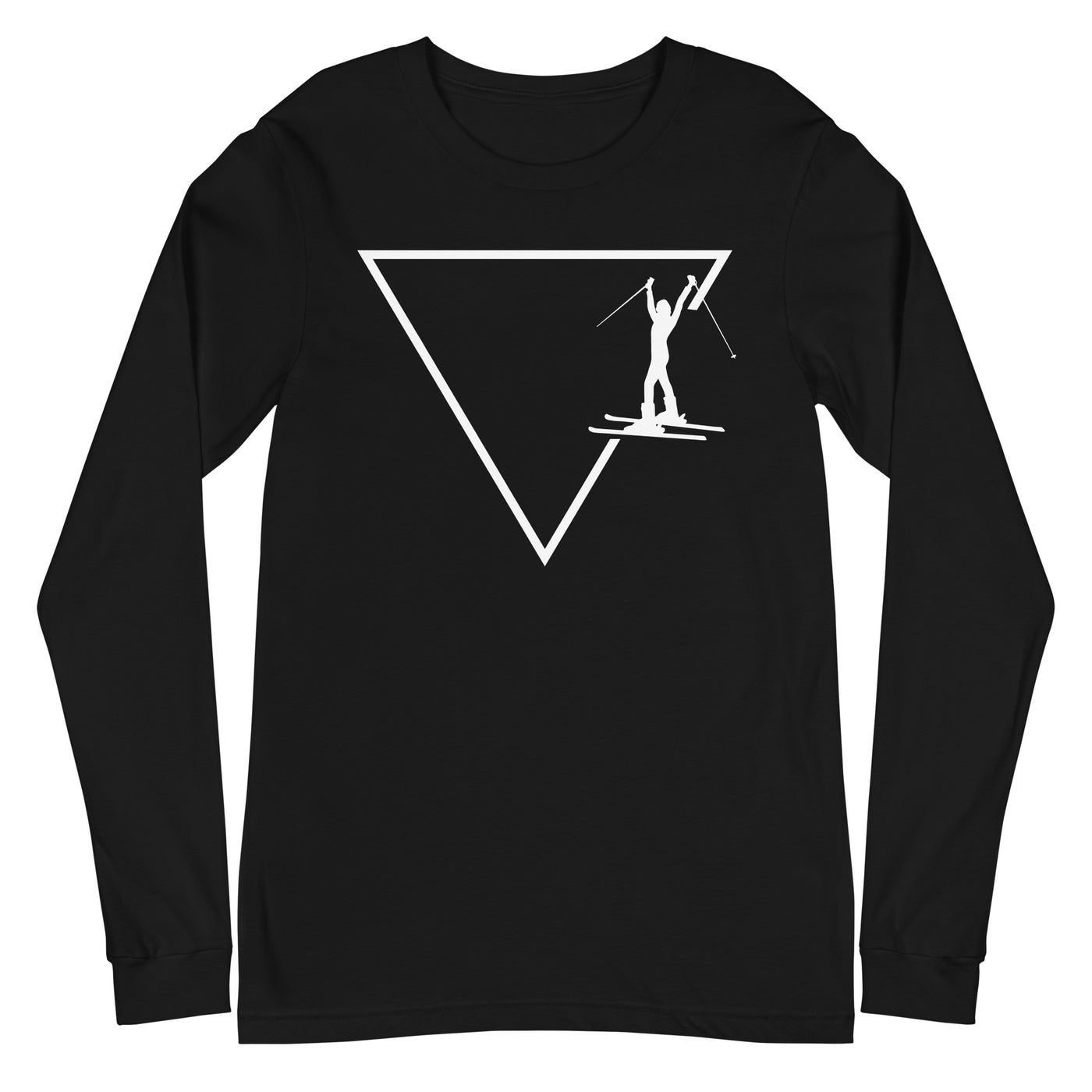 Dreieck 1 und Skifahren - Longsleeve (Unisex) klettern ski xxx yyy zzz Black