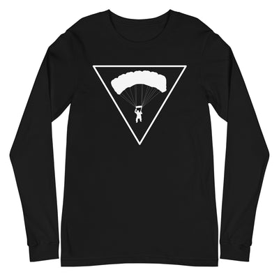 Dreieck und Paragleiten - Longsleeve (Unisex) berge xxx yyy zzz Black