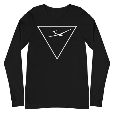 Dreieck und Segelflugzeug - Longsleeve (Unisex) berge xxx yyy zzz Black