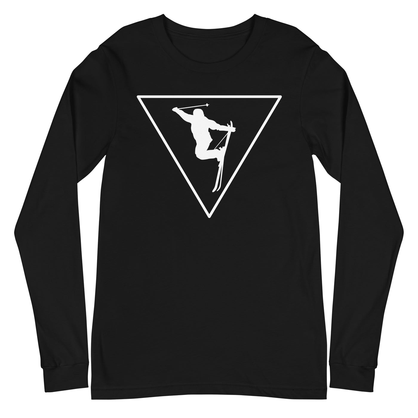 Dreieck und Skifahren - Longsleeve (Unisex) klettern ski xxx yyy zzz Black