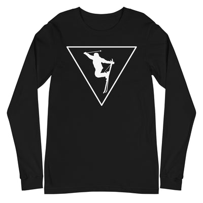 Dreieck und Skifahren - Longsleeve (Unisex) klettern ski xxx yyy zzz Black