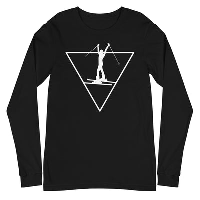 Dreieck und Skifahren - Longsleeve (Unisex) klettern ski xxx yyy zzz Black