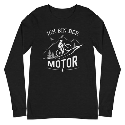 Ich bin der Motor - Longsleeve (Unisex) mountainbike Black Heather