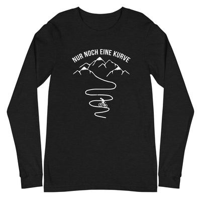 Nur noch eine Kurve und Radfahrer - Longsleeve (Unisex) fahrrad mountainbike Black Heather