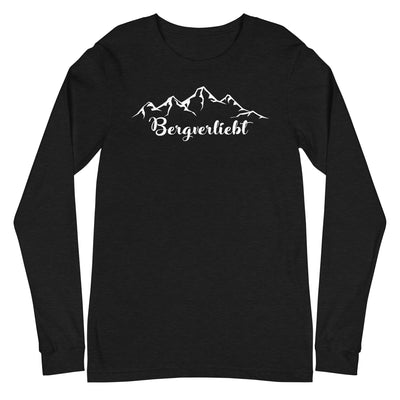 Bergverliebt (13) - Longsleeve (Unisex) berge Black Heather