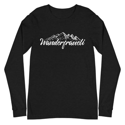 Wanderfraueli - Longsleeve (Unisex) wandern Black Heather