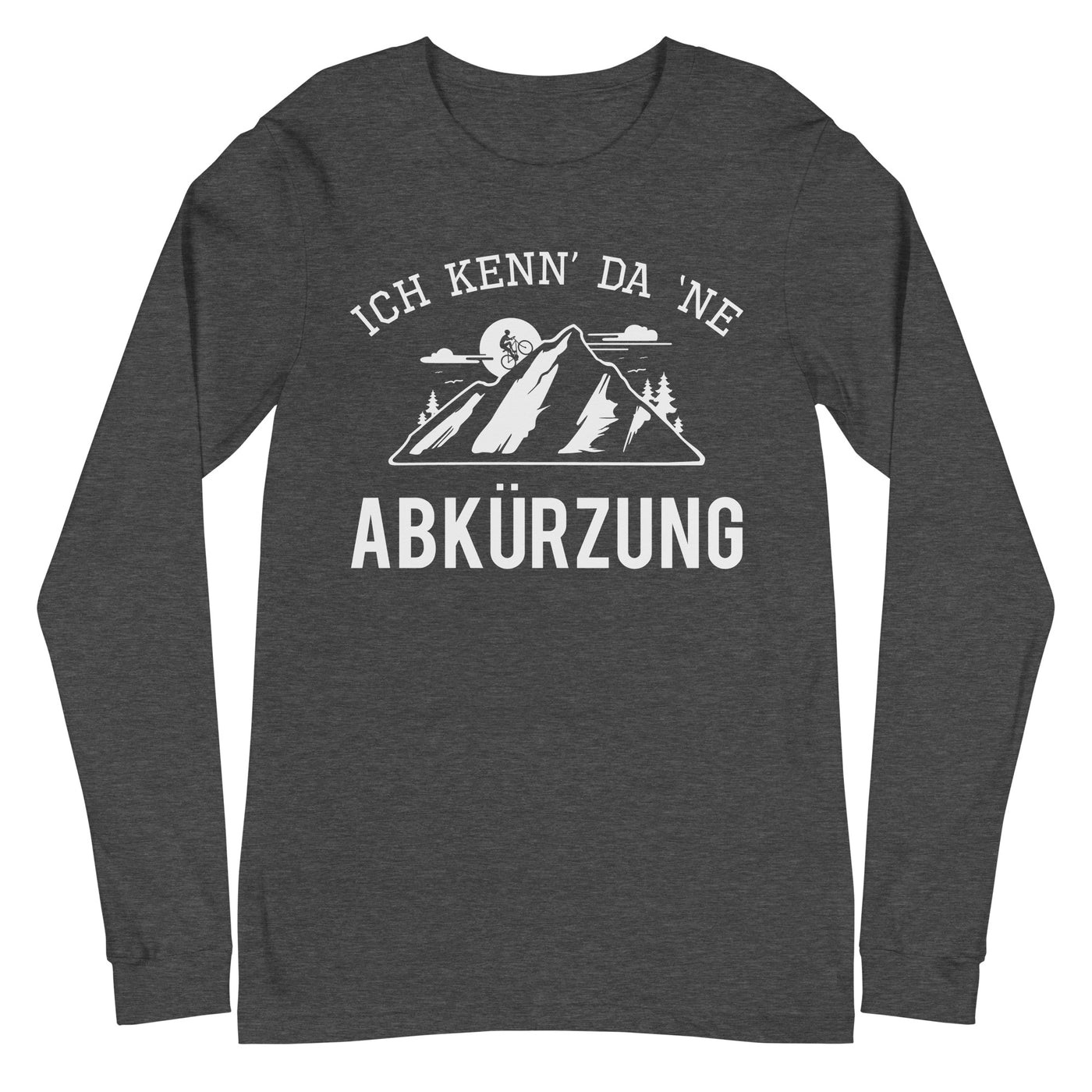 Ich kenn da ne Abkürzung - (M) - Longsleeve (Unisex) xxx yyy zzz Dark Grey Heather