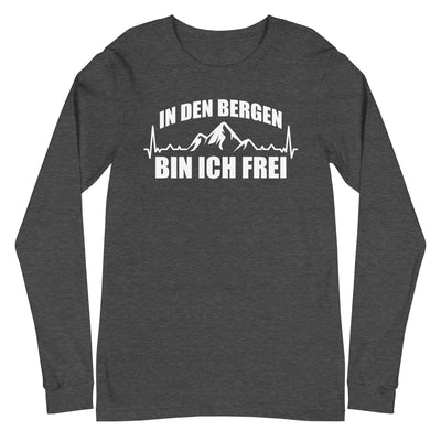 In Den Bergen Bin Ich Frei 1 - Longsleeve (Unisex) berge xxx yyy zzz Dark Grey Heather