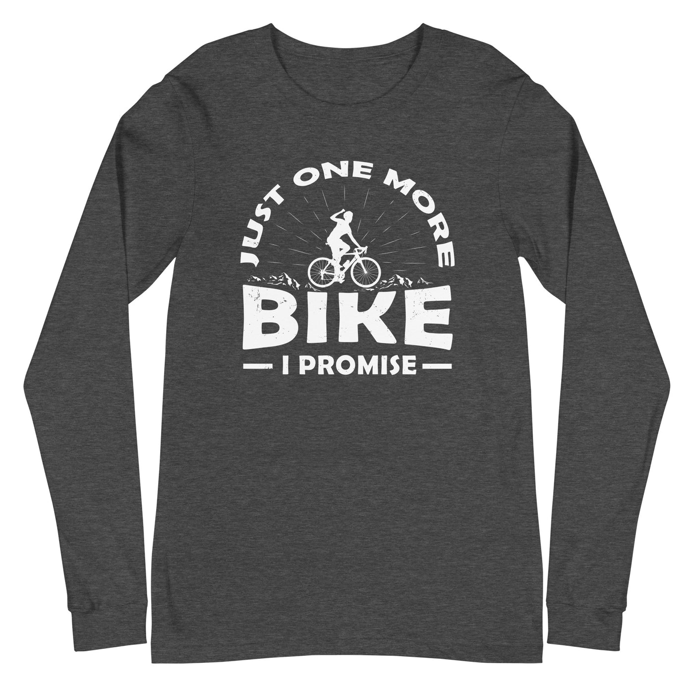 Just one more bike, i promise - Longsleeve (Unisex) fahrrad xxx yyy zzz Dark Grey Heather