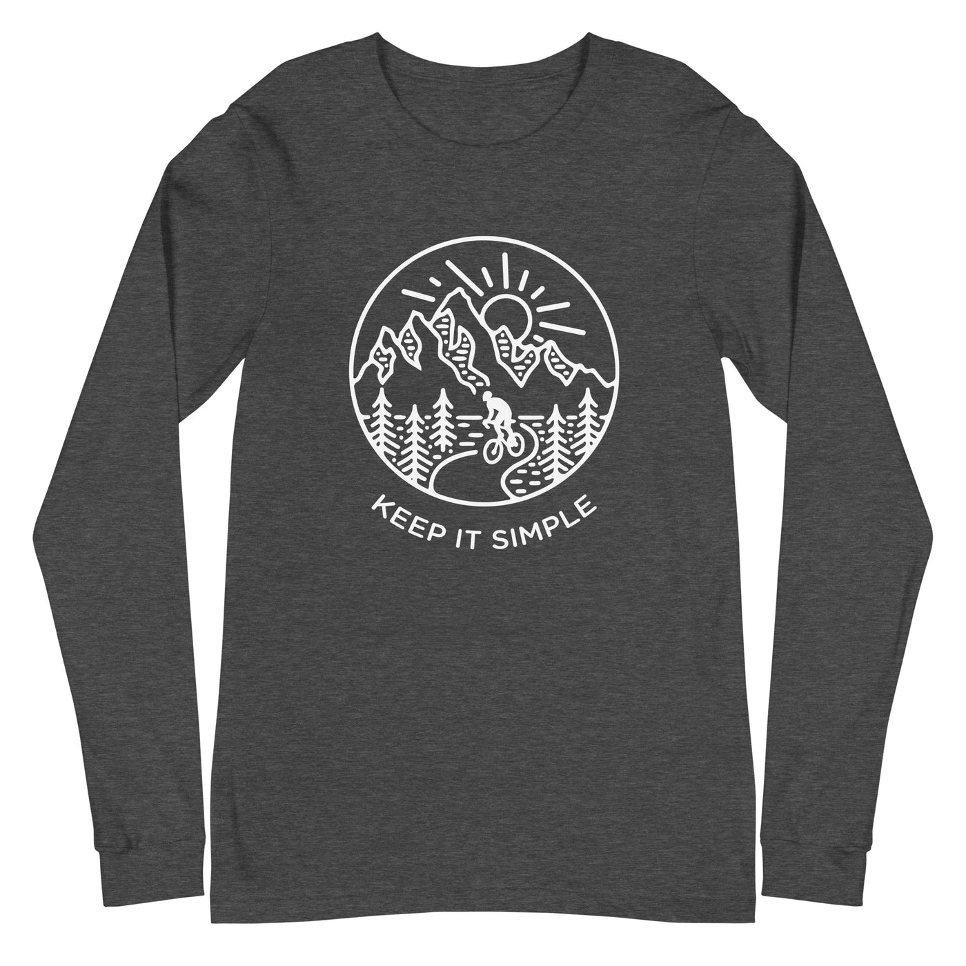 Keep it Simple - Longsleeve (Unisex) fahrrad xxx yyy zzz Dark Grey Heather