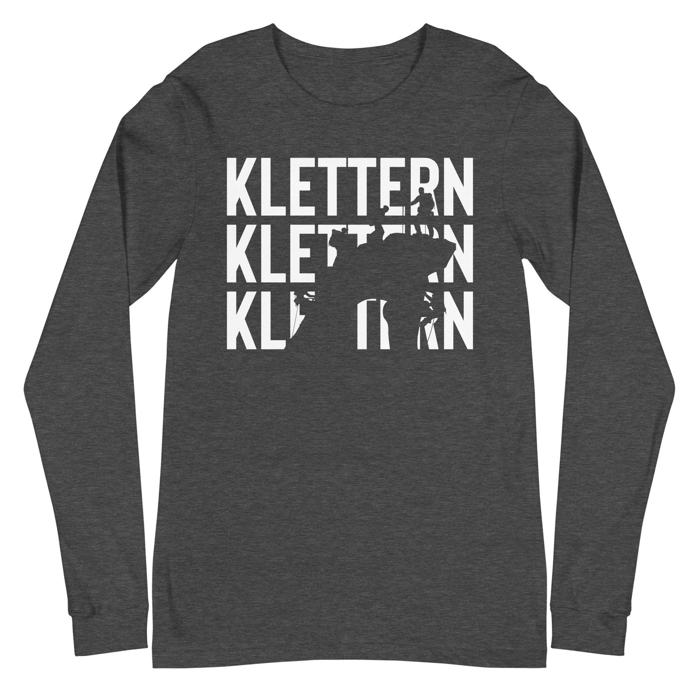 Klettern - Longsleeve (Unisex) klettern xxx yyy zzz Dark Grey Heather