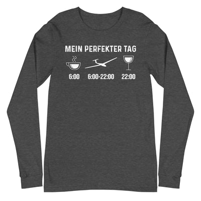 Mein Perfekter Tag - Longsleeve (Unisex) berge xxx yyy zzz Dark Grey Heather