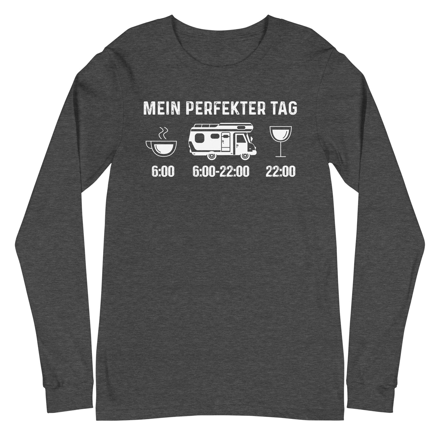 Mein Perfekter Tag - Longsleeve (Unisex) camping xxx yyy zzz Dark Grey Heather