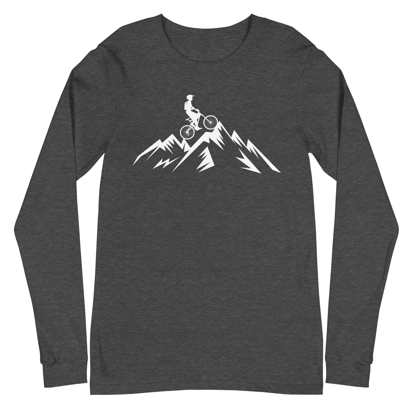 Berge - Radfahren - (18) - Longsleeve (Unisex) fahrrad xxx yyy zzz Dark Grey Heather