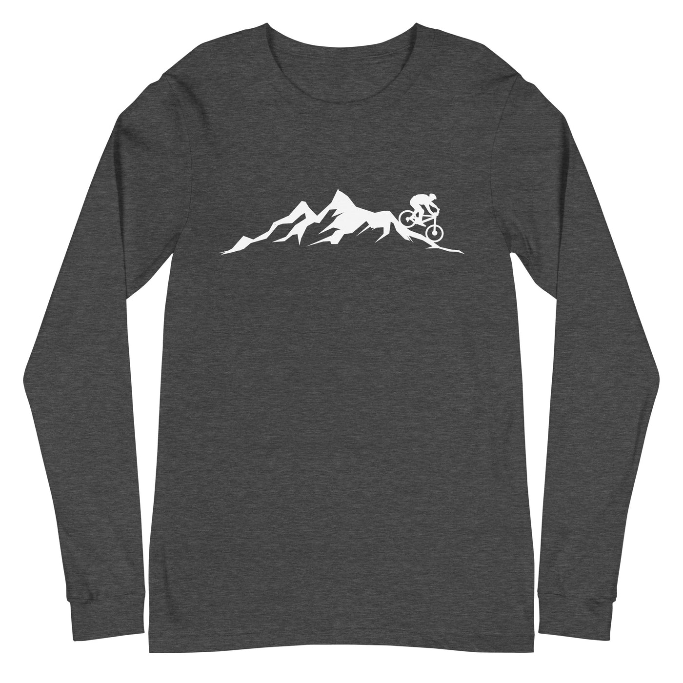 Berge - Mountainbike - (M) - Longsleeve (Unisex) xxx yyy zzz Dark Grey Heather