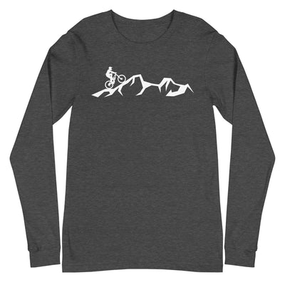 Berge - Mountainbike - (M) - Longsleeve (Unisex) xxx yyy zzz Dark Grey Heather