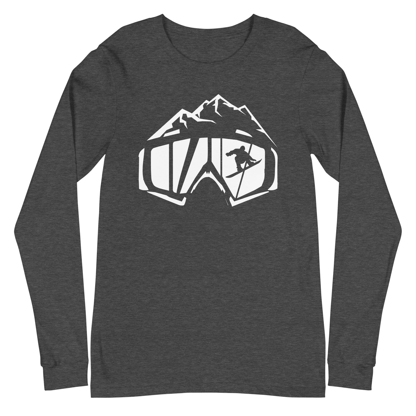 Berge - Snowboarding - (14) - Longsleeve (Unisex) snowboarden xxx yyy zzz Dark Grey Heather